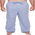 Nautica Mens Soft Woven 100% Cotton Elastic Waistband Sleep Pajama Pant, Cornflower, 2XLT Tall