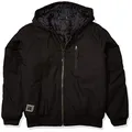 Wrangler RIGGS WORKWEAR Men's Big and Tall Utility Hooded Jacket, Black, 3X/Tall