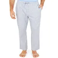 Nautica Mens Soft Woven 100% Cotton Elastic Waistband Sleep Pajama Pant, Grey, Small