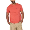 Nautica Men's Short Sleeve Solid Crew Neck T-Shirt, Sunbaked Red Solid, Medium
