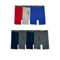 FRUIT OF THE LOOM Men's Coolzone Boxer Briefs (Assorted Colors), Long Leg - 7 Pack - Assorted Colors, Medium