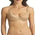 Finelines Women's Refined 5 Way Convertible Full Coverage Bra, Nude, 14 36D US