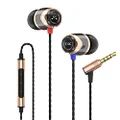 SoundMAGIC E10C Noise Isolating In-Ear Headphones with Microphone and Remote For All Smartphones (Apple Android Windows Samsung HTC etc) (Gold)