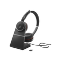 Jabra Evolve 75 SE - USB-A Link380a UC Stereo Headset with Charging Stand - Black - 7599-848-199 |