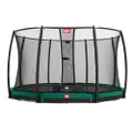 BERG In Ground Champion 10Ft Trampoline Green Plus Safety Net Deluxe 330cm