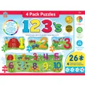 Masterpieces Puzzle Educational 4 Pack 123 on the Farm