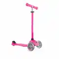 Globber Primo V2 Kids Scooter Neon Pink with Lights Foldable