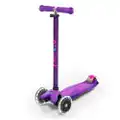 Micro Maxi Deluxe Scooter Led Purple