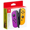Nintendo Switch Joy-Con Neon Purple and Orange Controller Pair