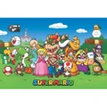 Super Mario Characters Line Up Poster