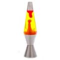 Diamond Lava Motion Lamp - Yellow and Red with Silver Stand