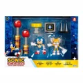 Sonic The Hedgehog 30th Anniversary Diorama Set Sonic and Tails 2.5 inch Figures