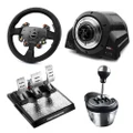 Thrustmaster T-GT II Servo Base with Sparco R383 Rally Wheel Add-On, Thrustmaster TH8A Shifter and Thrustmaster T-LCM Pedals Bundle