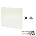 Nintendo DS and 3DS 0.5mm Plastic UV Protector 50 Pack