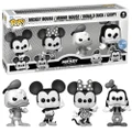 Disney Mickey and Friends Black and White 4 Pack Funko POP! Vinyl