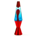 Diamond Lava Motion Lamp - Blue and Red with Red Stand