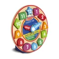 Melissa and Doug Wooden Shape Sorting Clock Educational Toy