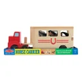 Melissa and Doug Horse Carrier Wooden Vehicles Play Set