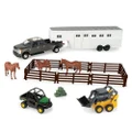 John Deere 1:32 Scale Hobby Set With Gator and Skid Steer With Horses