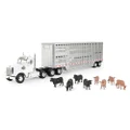 ERTL 1:32 Freightliner 122SD Semi With Livestock Trailer and Cattle