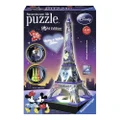 Ravensburger Disney's Mickey and Minnie Eiffel Tower Night Edition 216 Piece 3D Jigsaw Puzzle