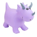 Happy Hopperz Purple Triceratops Ride On Toy