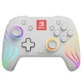 PDP Afterglow Wave White Wireless RGB Controller for Nintendo Switch
