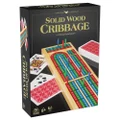 Cardinal Classics: Solid Wood Cribbage Board Game