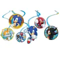 Sonic The Hedgehog Spiral Swirls Hanging Decorations