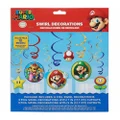 Super Mario Brothers Swirl Decorations Value Pack