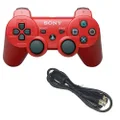 PlayStation 3 DualShock 3 Red Wireless Controller with Charge Cable [Pre-Owned]