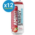 Optimum Nutrition Amino Energy Sparkling RTD - Strawberry (12x355ml)