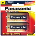 Panasonic Alkaline Size D Batteries - 2 Pack