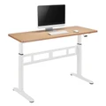 Ergolux: Sit Stand Desk - White/Oak