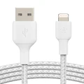 Belkin BOOST-UP-CHARGE Lightning to USB-A Braided Cable, 1m White