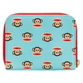 Loungefly: Paul Frank - Julius Head All-Over-Print Zip Around Purse in Blue/Red (Women's)