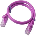 0.25m 8ware Cat6a UTP Snagless Ethernet Cable Purple