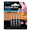 Duracell Ultra Alkaline AAA Battery (Pack of 4)