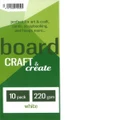 Craft & Create A4 220gsm Board - White (10 Pack)