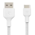 BOOST-UP-CHARGE USB-A to USB-C™ Braided Cable, 2m White
