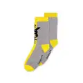 Difuzed: Pokémon - Pikachu Novelty Socks (1 Pack) (Size: 35-38) in Grey/Yellow (Women's)