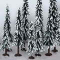 JTT: Scenery Snow Evergreen Tree (75mm-150mm) - 10 Pack