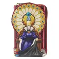Loungefly: Snow White (1937) - Evil Queen Throne Zip Around Wallet in Black/Purple/Red/Yellow (Women's)