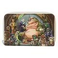 Loungefly: Star Wars - Return of the Jedi 40th Anniversary Jabbas Palace Zip Around Wallet in Brown/Green (Men's)