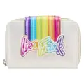 Loungefly: Lisa Frank - Rainbow Logo Zip Around Wallet in White (Women's)