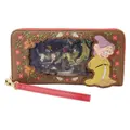 Loungefly: Snow White (1937) Princess Series Zip Wristlet in Blue/Brown/Red (Women's)
