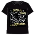 Sonic The Hedgehog: Go Fast T-Shirt (Size: 2XL) in Black/White/Yellow (Men's)