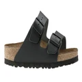 Birkenstock: Arizona Natural Leather Sandal (Black, Size 36 EU) (Women's)