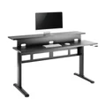 Gorilla Office-Sit Stand Split Desk-Black/Black