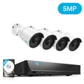 Reolink 8ch 5MP PoE NVR, 4 x AI Bullet Cameras, Pre-installed 2TB HDD(support up to 4TB)
